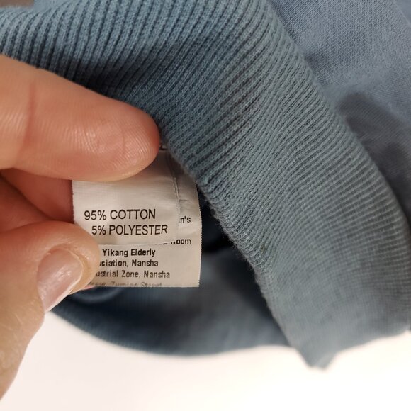 Adorable Blue/Grey Boys Long Slv Crew Neck Sweater "Little Dude" Sz 5T - Picture 7 of 8